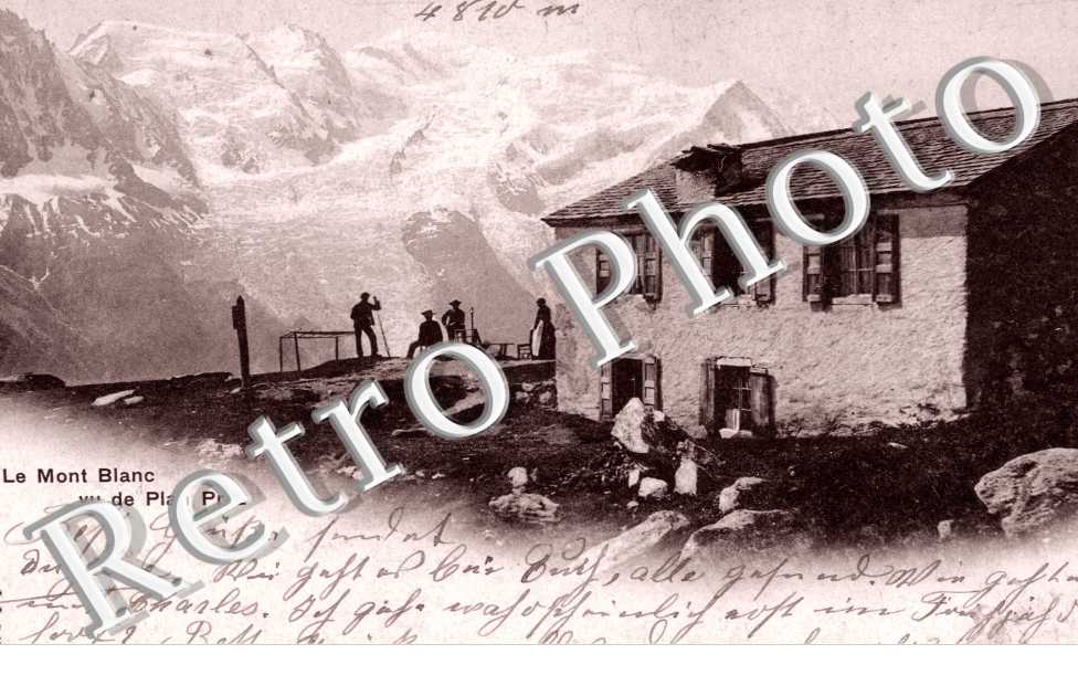 Le Mont Blanc, Vue de Plan Praz