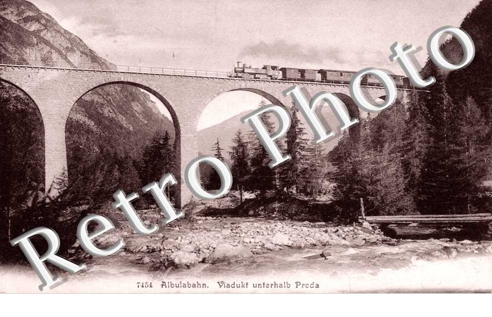 Albulabahn, Viadukt unterhalb Preda