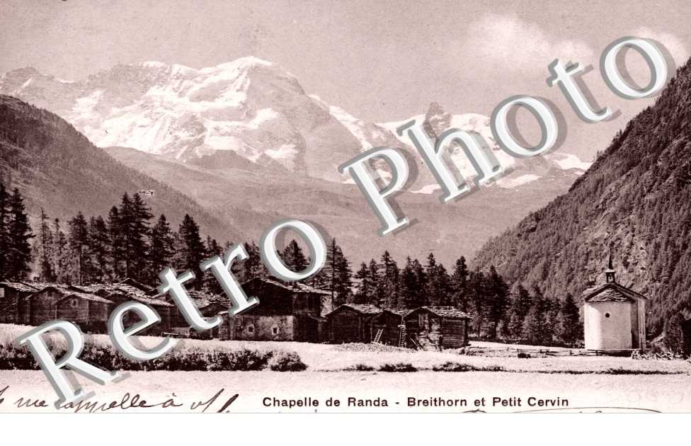 Chapelle de Randa, Breithorn et Petit Cervin