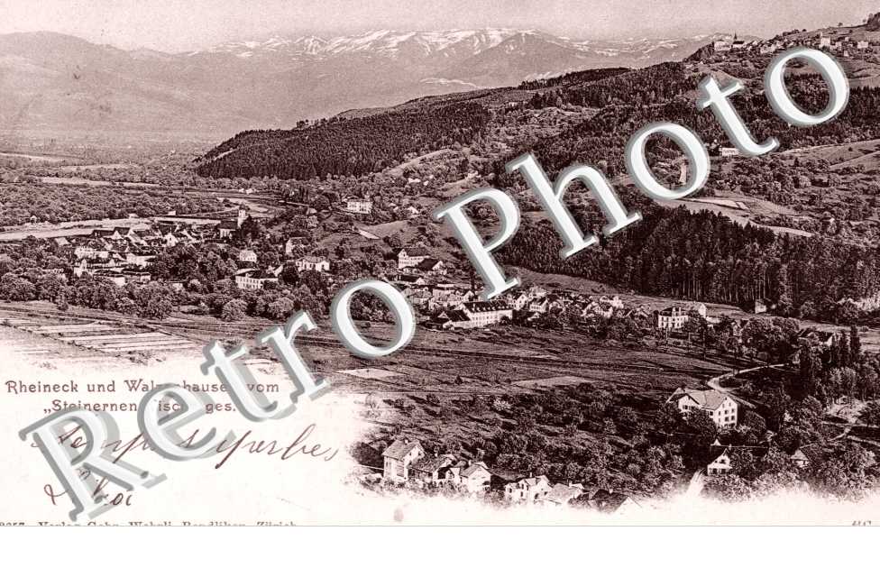 Rheineck und Walzenhausen vom "Steinern Tisch" ges