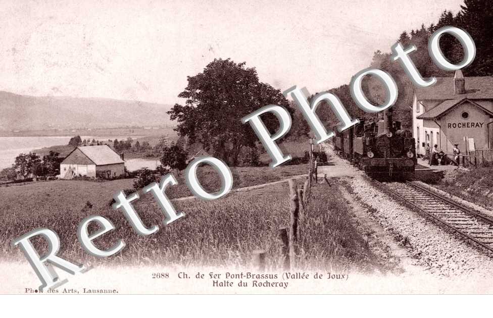 Chemin de Fer Pont-Brassus, Vallee de Joux, Halte du Rocheray