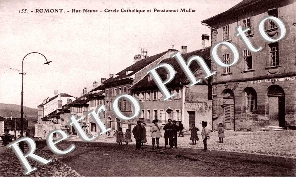 Rue Neuve - cercle catholique et pensionnat Muller