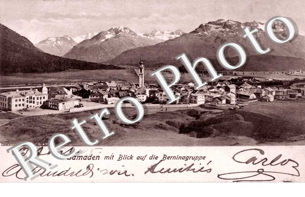 mit Blick auf die berninagruppe