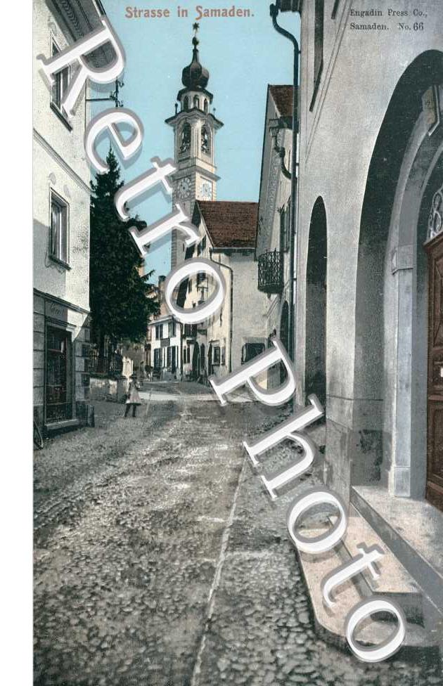 Strasse in Samaden