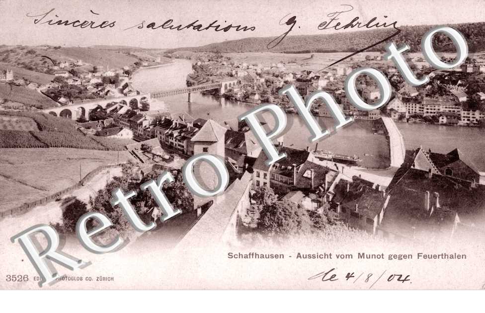 Aussicht vom Munot gegen Feuerthalen
