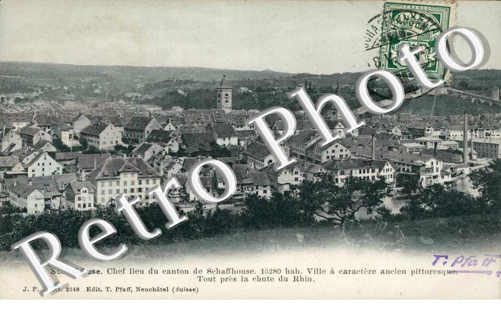 Ville a caractere ancien pittoresque, Tout pres la Chute du Rhin