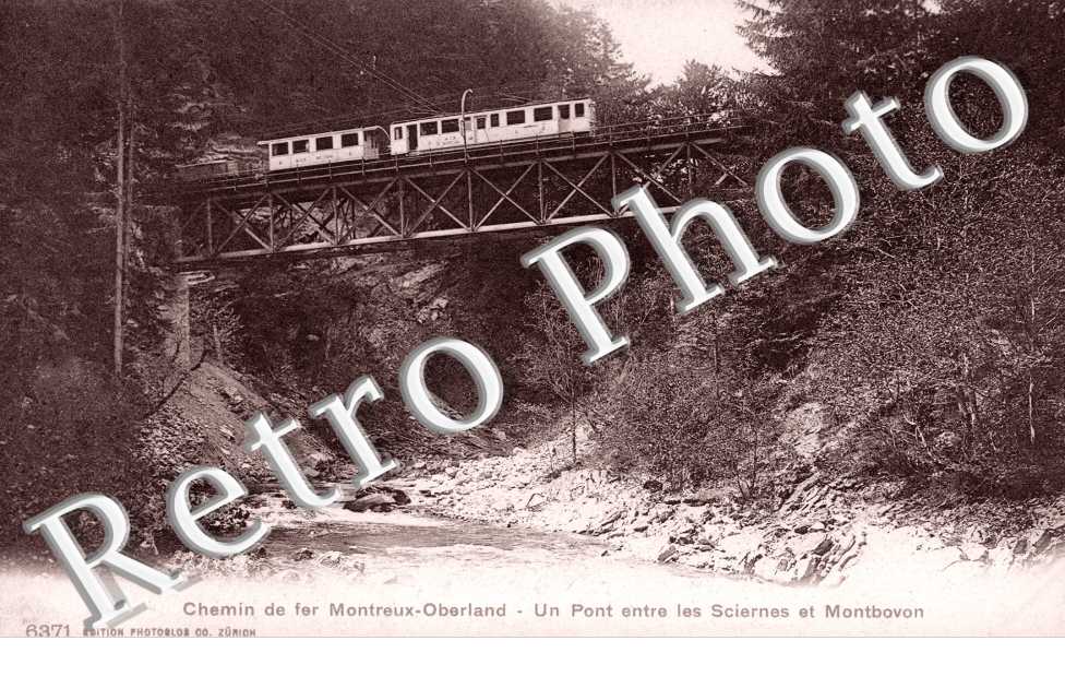 Chemin de Fer Montreux-Oberland, Un Pont entre les Sciernes et Montbovon