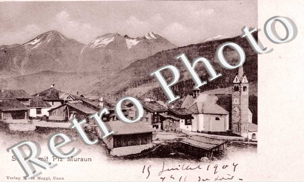 Sedrun mit Piz Muraun