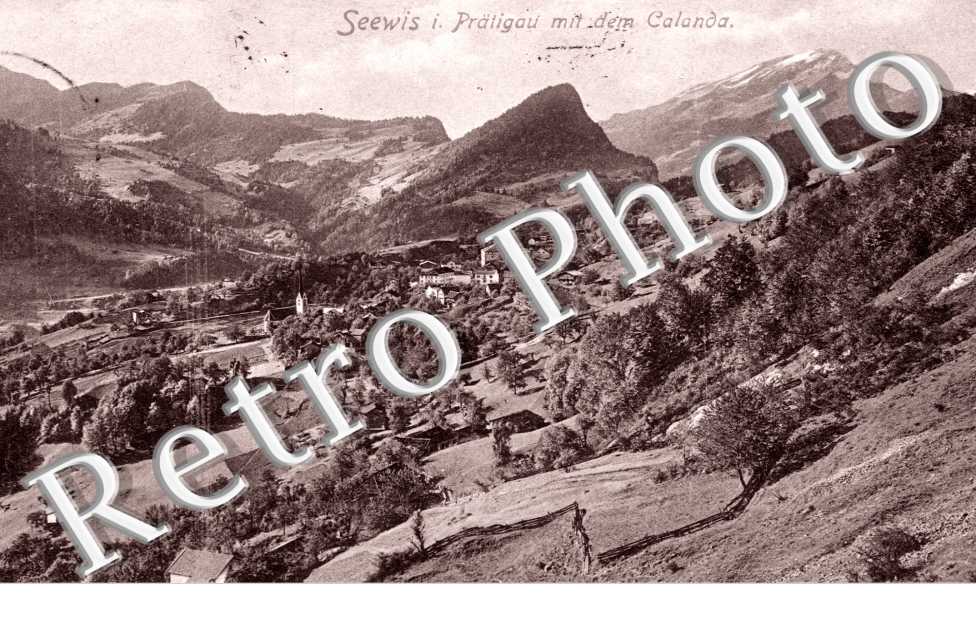 Seewis im Pratligau mit dem Calanda