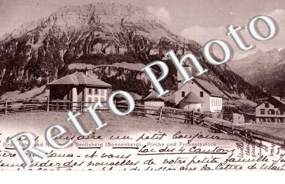 Grand Hotel und Kuranstalt Seelisberg, Kirche und Frohnnalpstock