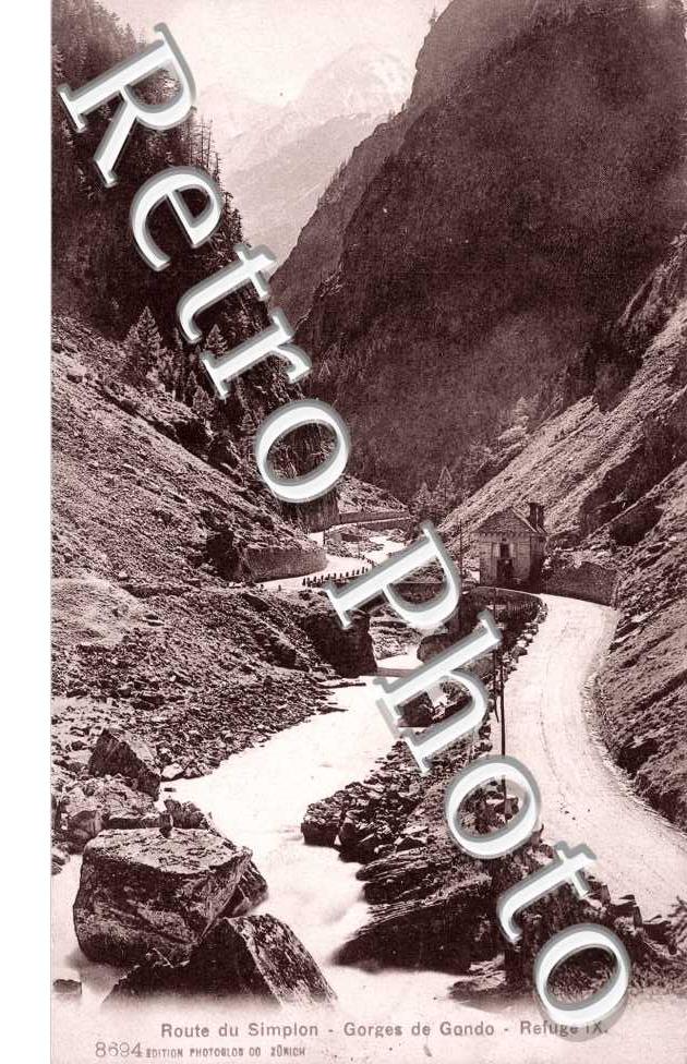 Route du Simplon, Gorges de Gondo, Refuge IX
