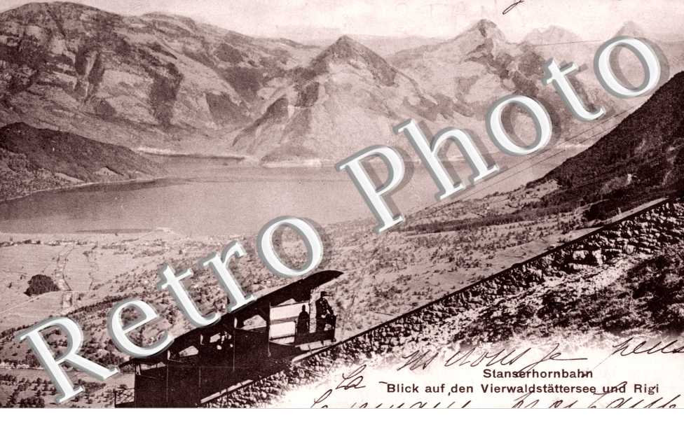 Stanserhornbahn, Blick auf den Vierwaldstattersee und Rigi