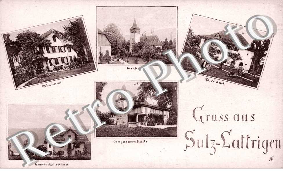 Kirche, Pfarrhaus, Wohnhaus