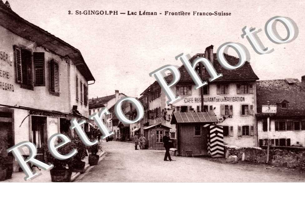 Lac Leman - frontiere franco-suisse