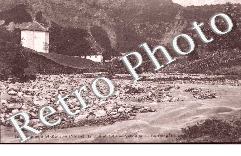 Inondations a St Maurice 17 juillet 1910 - la chapelle