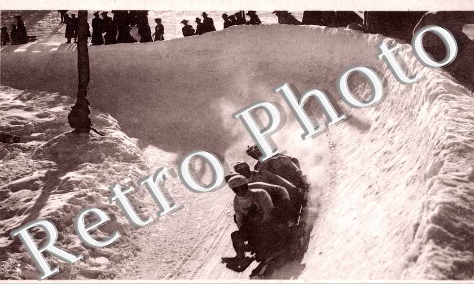 Bobsleigh passing sunny corner
