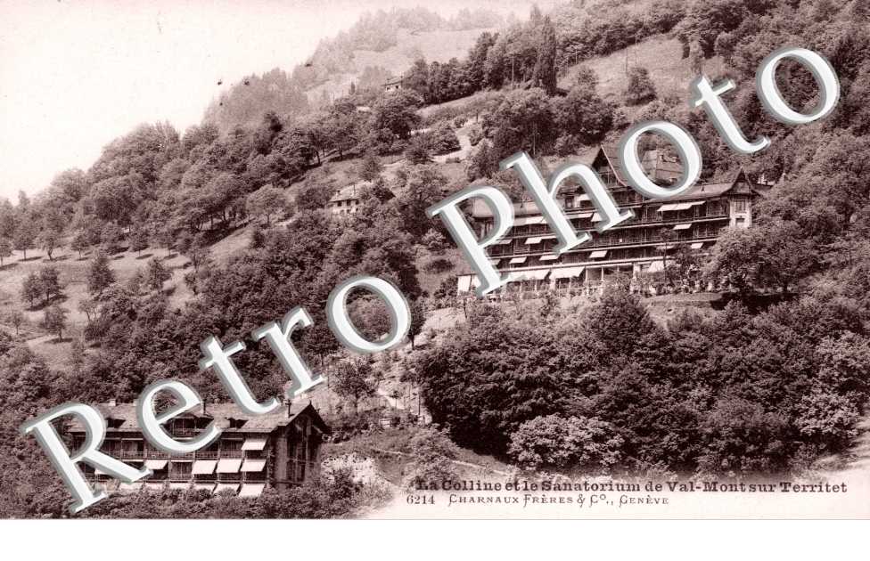 la Colline et le Sanatorium de Val-Mont sur Territet