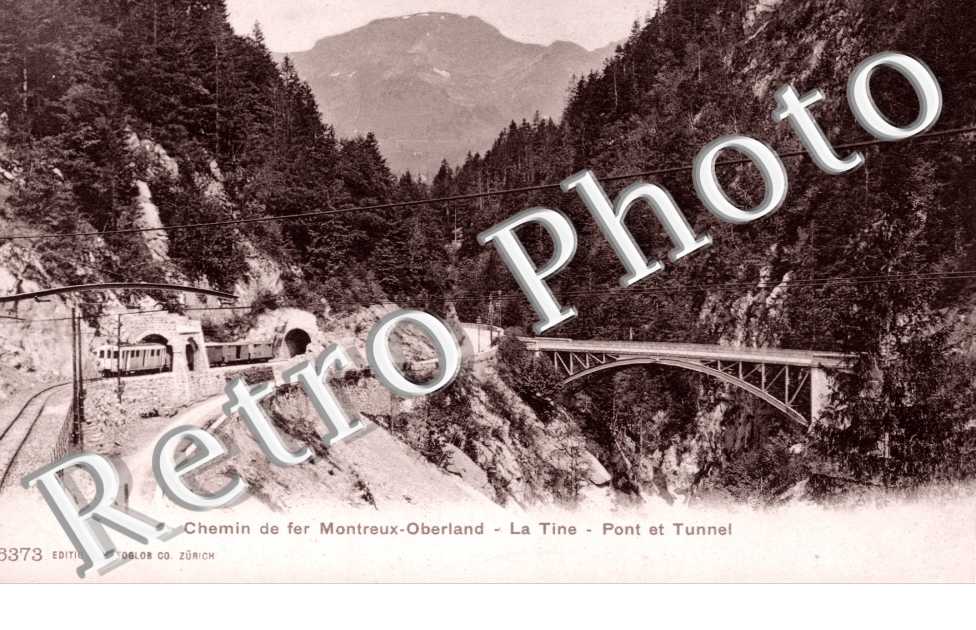 Chemin de Fer Montreux-Oberland, Pont et Tunnel
