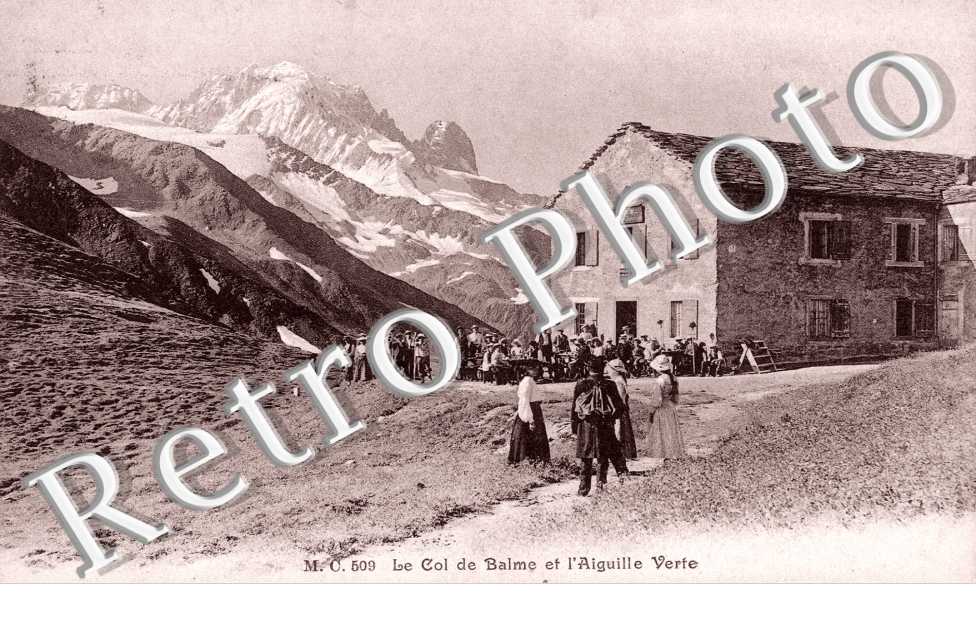le col de Balme et l'Aiguille verte