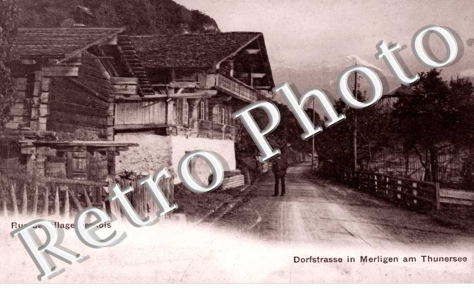 Dorfstrasse in Merligen am Thunersee