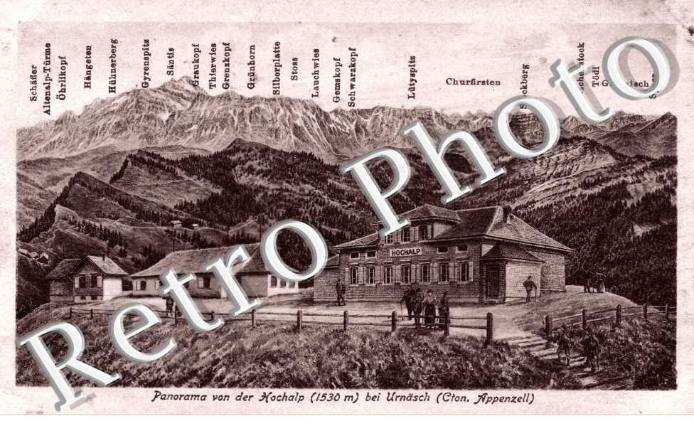 Panorama von der Hochalp bei Urnasch