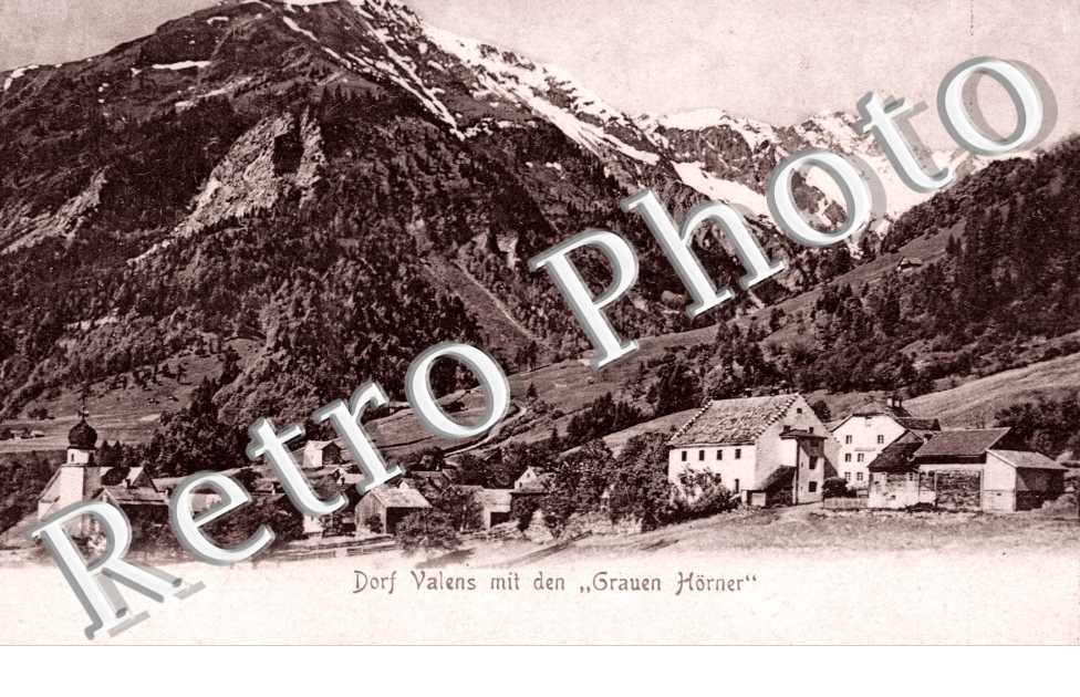 Dorf Valens mit den "Grauen Hornet"