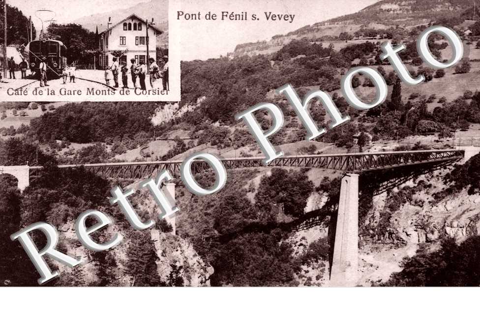 Cafe de la Gare Monts de Corsier, Pont de Fenil sur Vevey