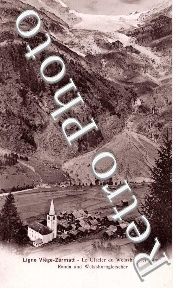 Ligne Viege-Zermatt, Le glacier du Weisshorn et Randa