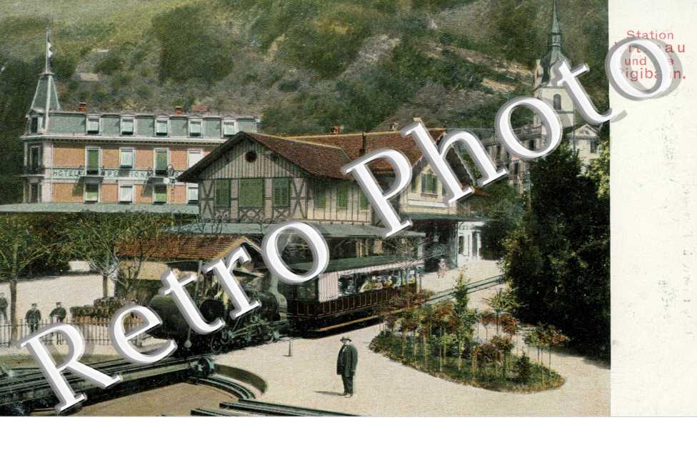 Station Vitznau und die Rigibahn