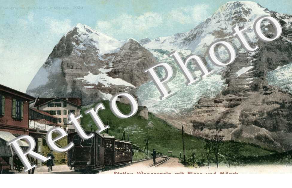 Station Wengernalp mit Eiger und Monch