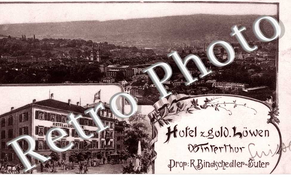 Hotel z. Gold Lowen  Propr: R. Bindschedler Suter - Hotel du Lion d'Or