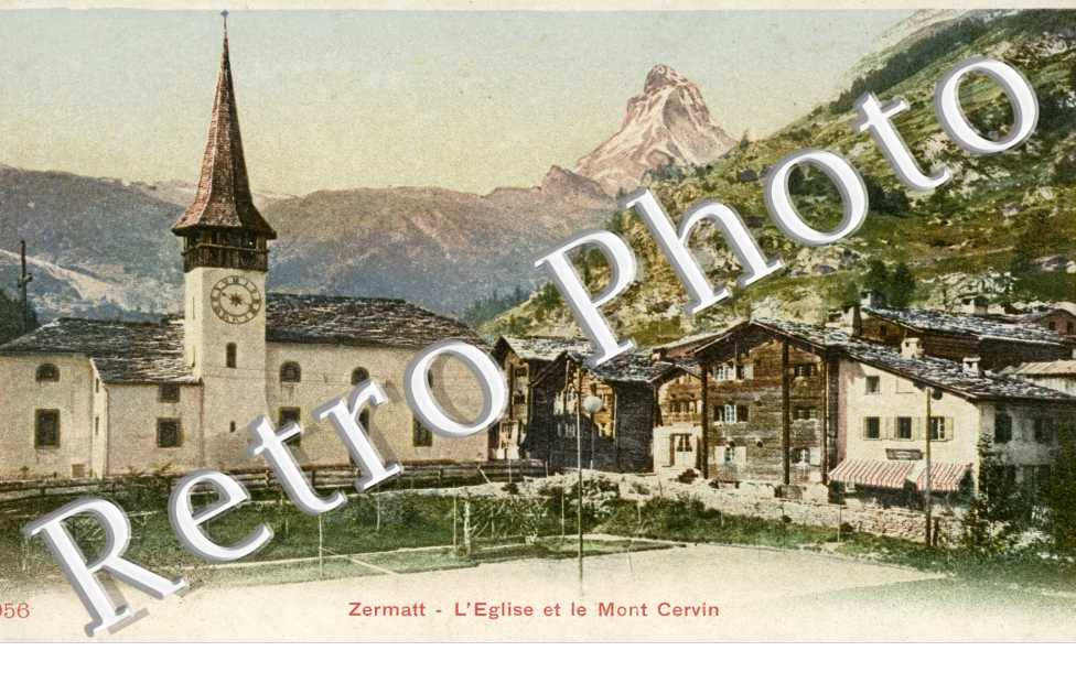 L'eglise et le mont Cervin