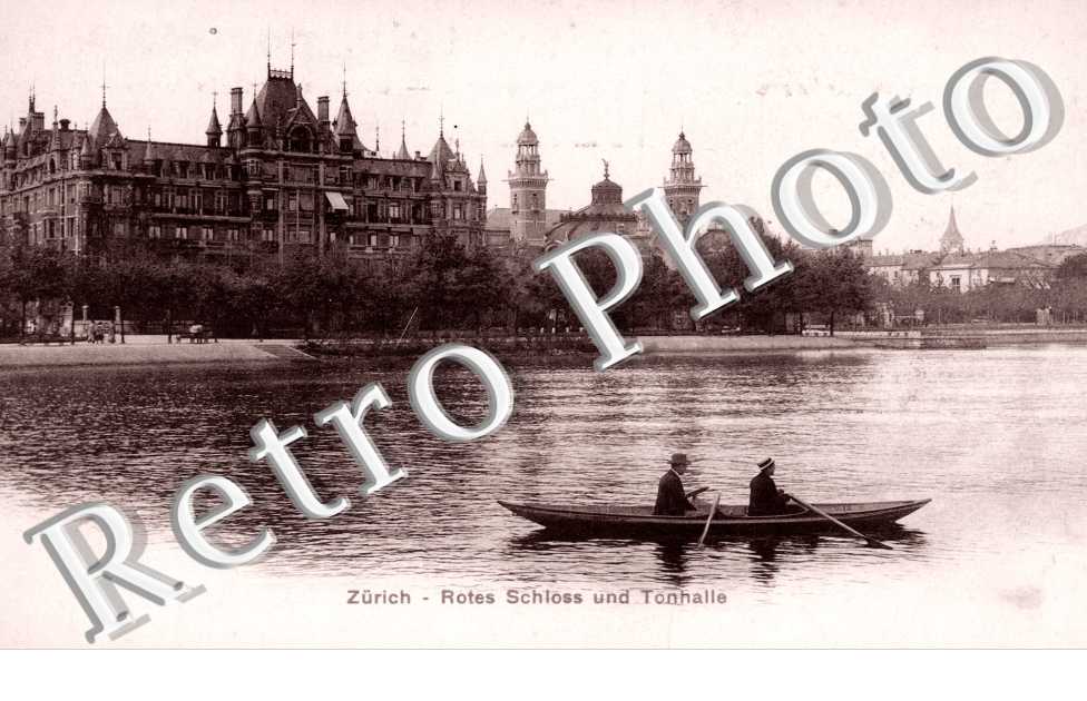 Rotes Schloss und Tonhalle. Chateau Rouge et Tonhalle