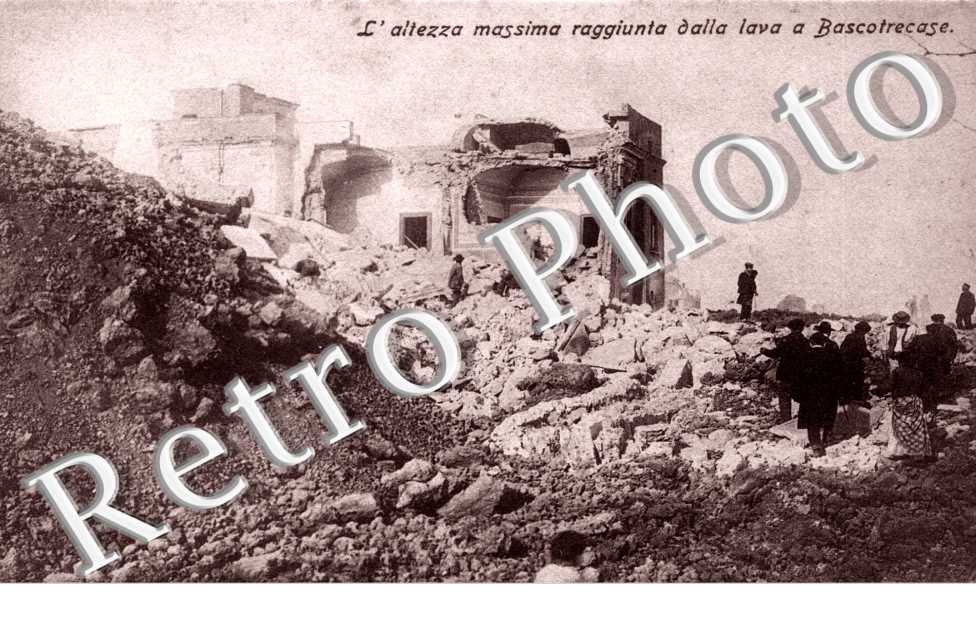 l'altezza massima raggiunta dalla lava a bascotrecase