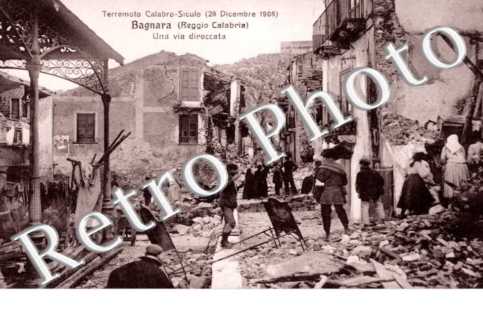 terremoto calabro siculo 28 dicembre 1908 una via diroccata