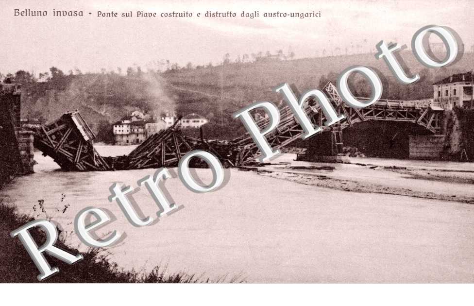 punte sul Piave costruito e distrutto dagli austro-ungarici