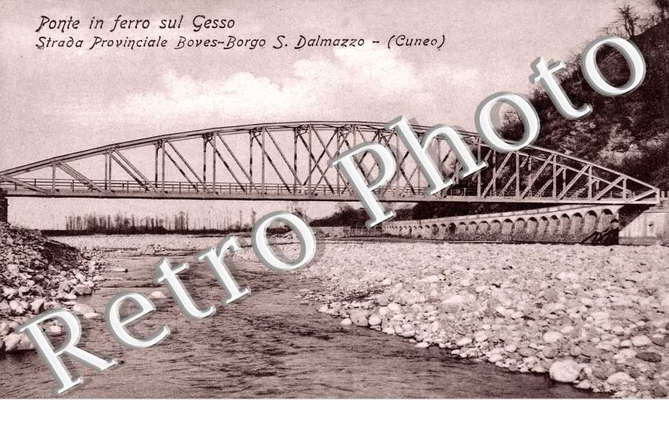 Ponte in ferro sul Gesso - Strada Provinciale Boves - Borgo S. Dalmazzo