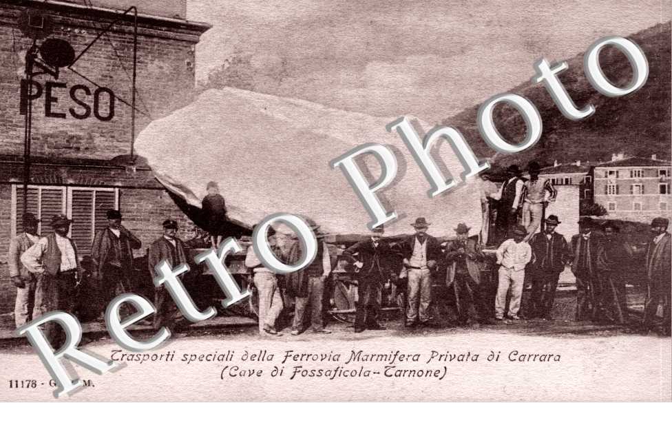 trasporti speciali della ferovia marmifera privata di Carrara