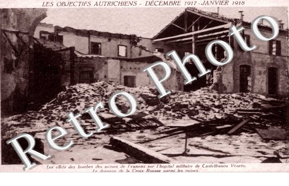 les effets des bombes sur l'hopital militaire