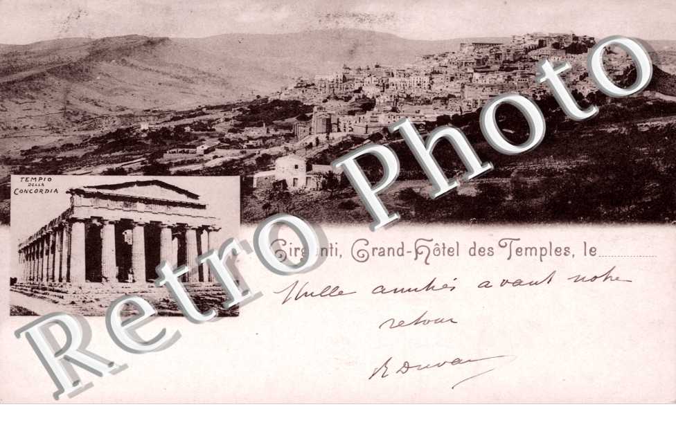 Tempio della Concordia, Grand-Hotel des Temples