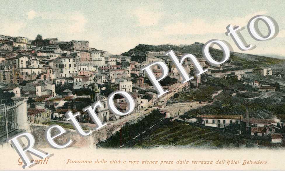 Panorama della citta e rupe atenea preso dalla terrazza dell'hotel Belvedere