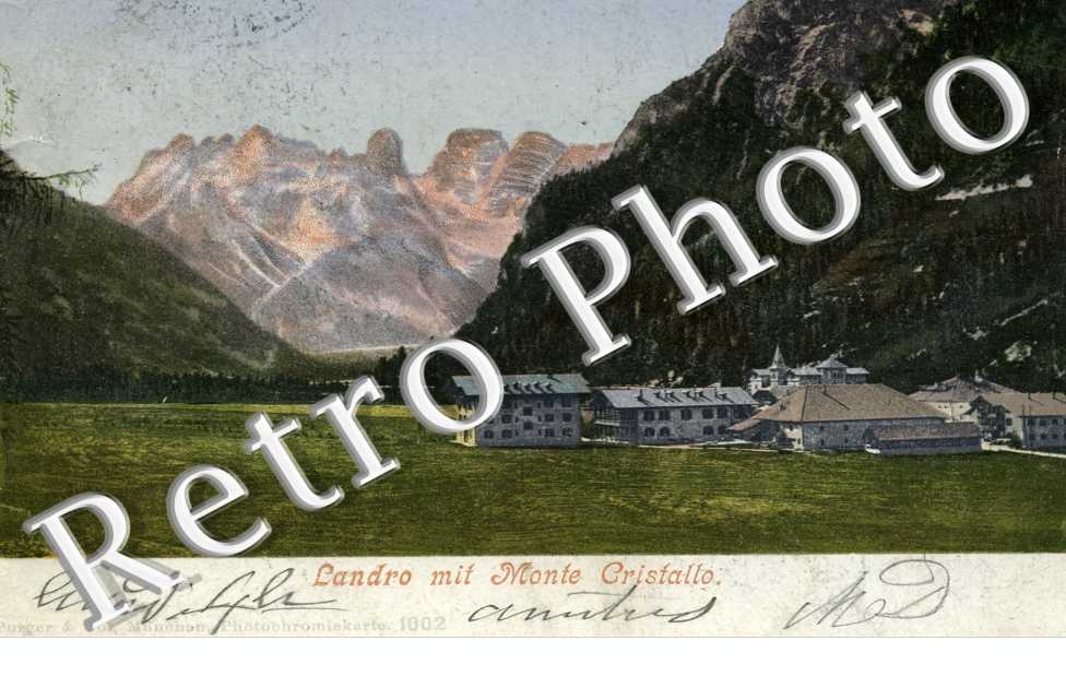 Landro mit Monte Cristallo