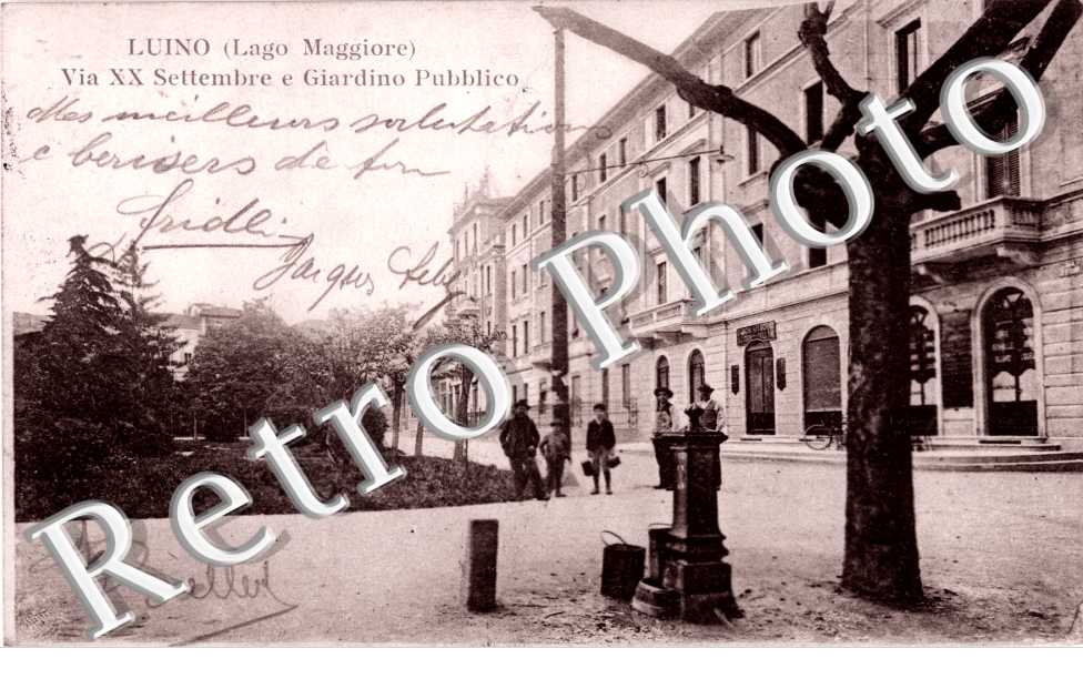 via XX Settembre e girdino pubblico
