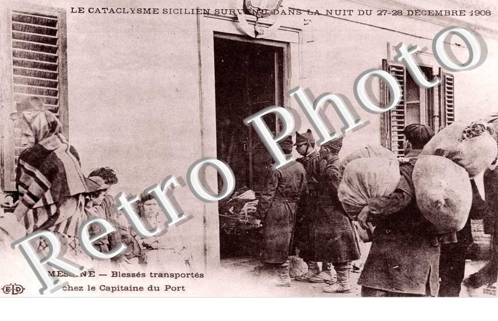 Blesses transportes, la Catastrophe de Messina