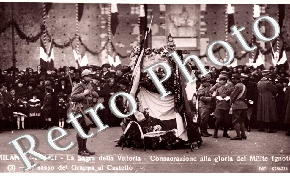 la sagra della vittoria, consacrazione alla gloria del milite Ignoto, il sasso del grappa al castello
