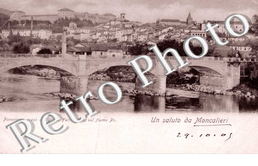 Panorama preso dal Ponte Ferroviario sul fiume Po