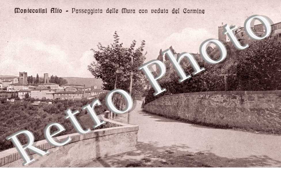 passeggiata della mura con veduta del Carmine