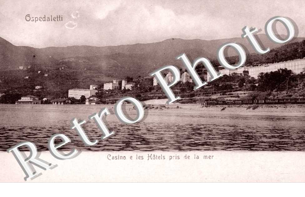Casino e les Hotels pris de la Mer