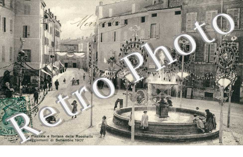 Piazzale e fontana della Rocchetta, Festeggiamenti di Settembre 1907