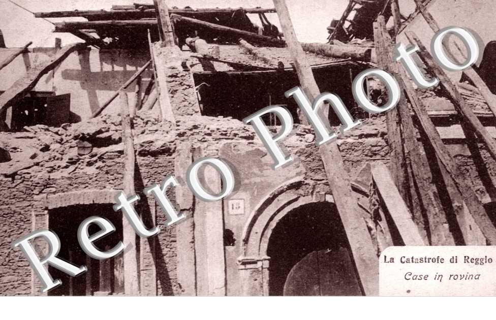 la catastrofe di Reggio, casa in rovina